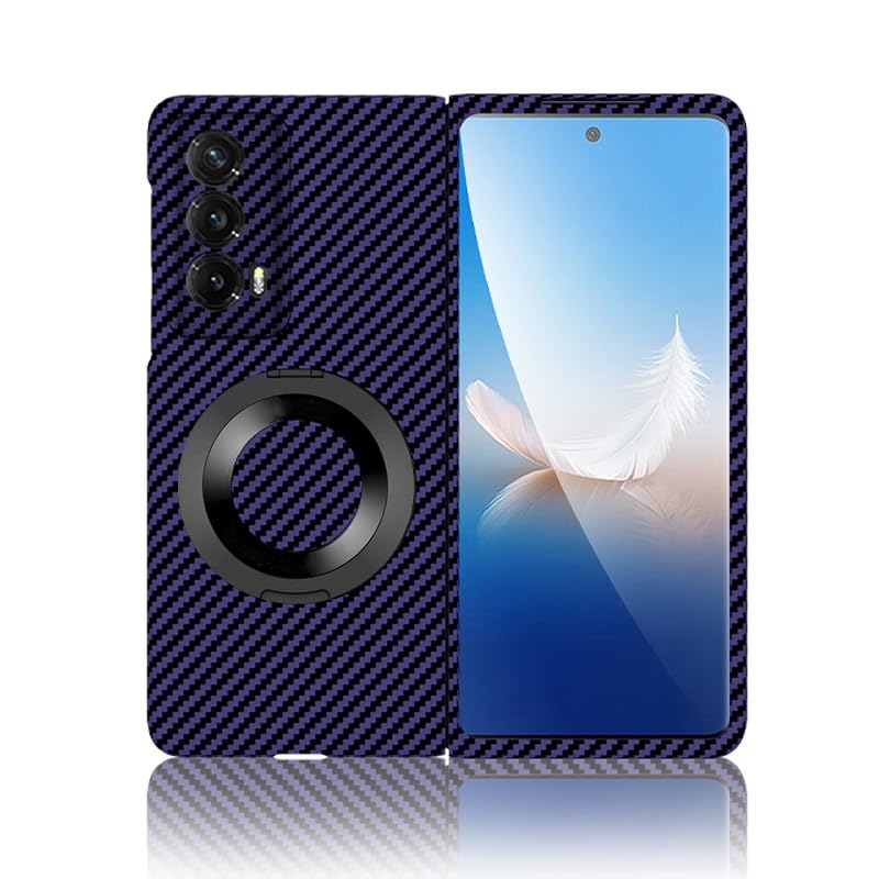 Coque Huawei Honor Magic VS2 idéale pour le bureau et les voyages étui béquille violet