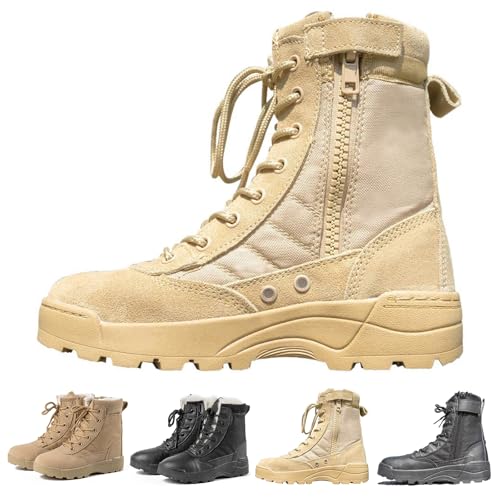 Gezolligheid Fashion Hiking Boots Little Kid Camp Waterproof Anti-collision Non-slip Desert Boots Military Fan Shoes Big Kid Work Boots(Sand-28)