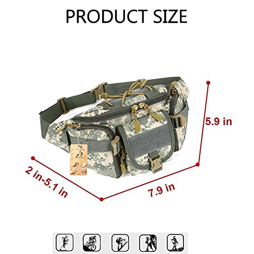 image for CREATOR Tactical Waist Pack Portable Fanny Pack Outdoor Hiking Travel 
