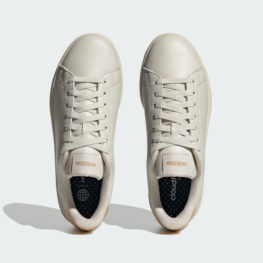 Image of adidas Womens Advantage Sneakers Shoes Casual - Beige