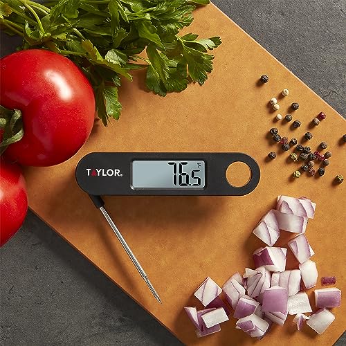Taylor Instant Read Digital Meat Food Grill Bbq Cooking Kitchen Thermometer, Folding Probe, Black #TOP3