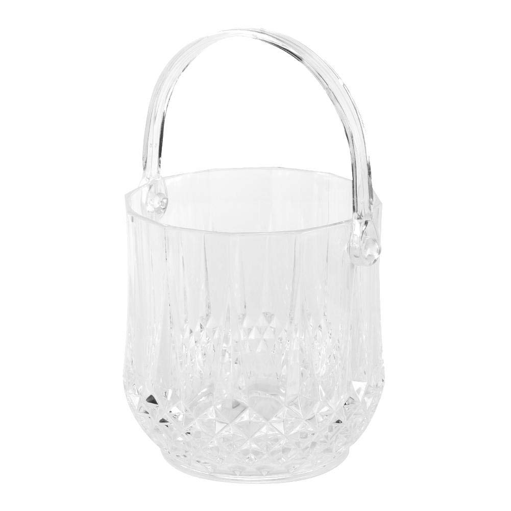 Pattern Wear Resistant Ice Bucket, Acrylic Material Acrylic Ice Bucket, for Caffe Bar Shop Restaurant( ice Bucket Transparent)