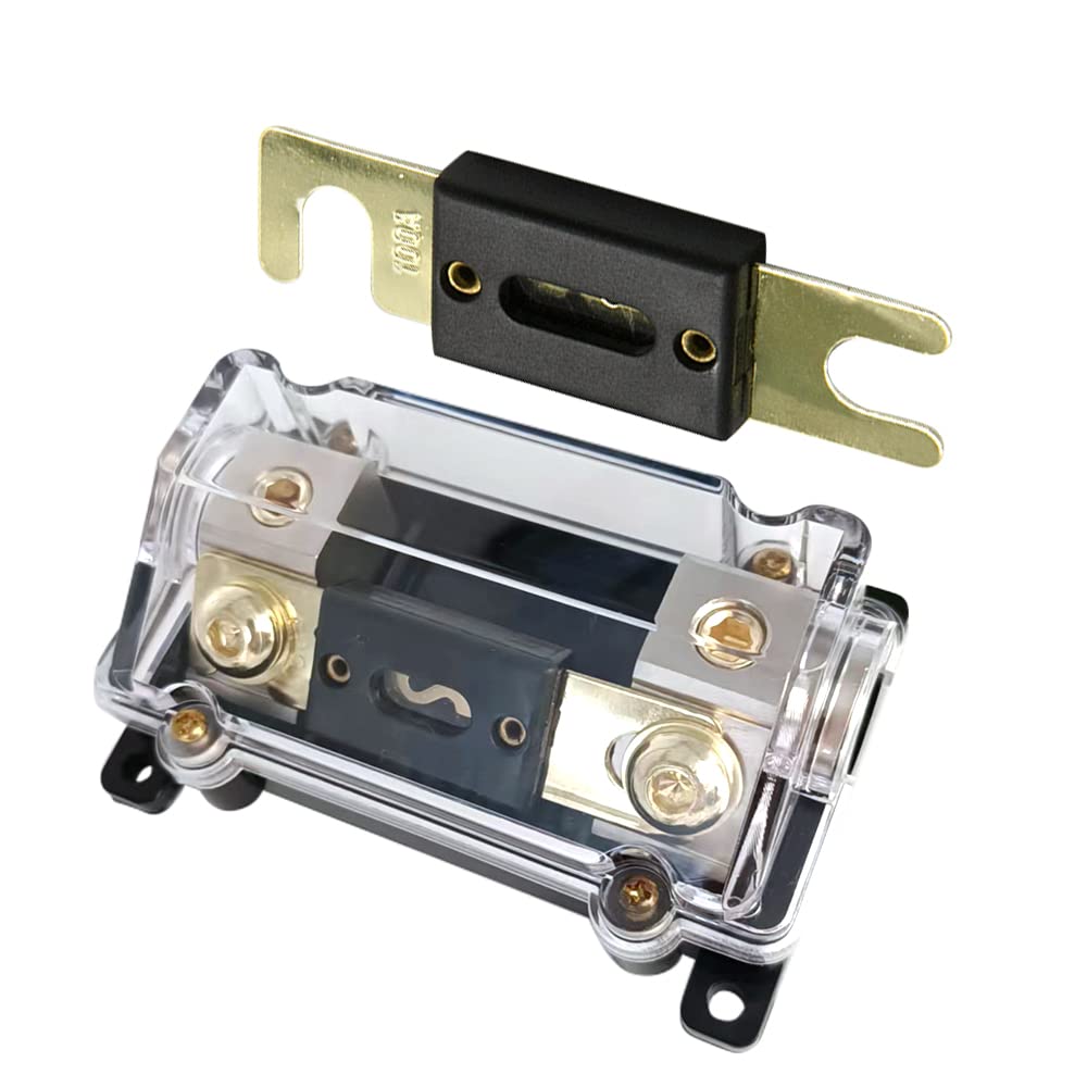 Buy Apeixoto 100A Inline ANL Fuse Holder for Car Audio Amplifier 0/2/4