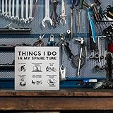 Cycling Bicyclist Cyclist Gifts for Women Men, Bike Rider Riding Gifts for Bicycle Riders Biking Lover, Cycling Decorations for Home Room, Cycling Home Decor, Things I Do In My Spare Time