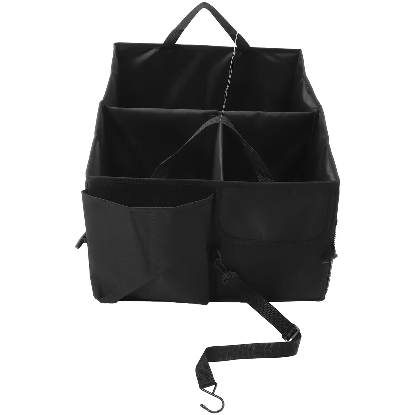 CALLARON Polyester Boîte de Rangement Pliable, Noir pour Coffre de Voiture