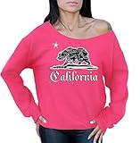 icustomworld California Bandana Bear Off the shoulder oversized slouchy sweater