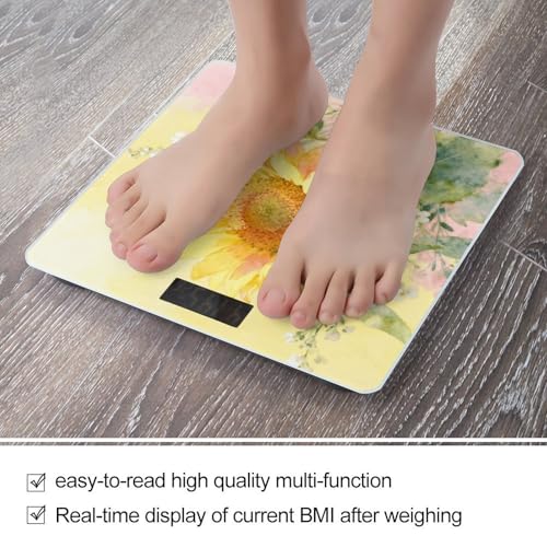 Báscula digital para baño con pantalla LCD y base antideslizante miniatura 5