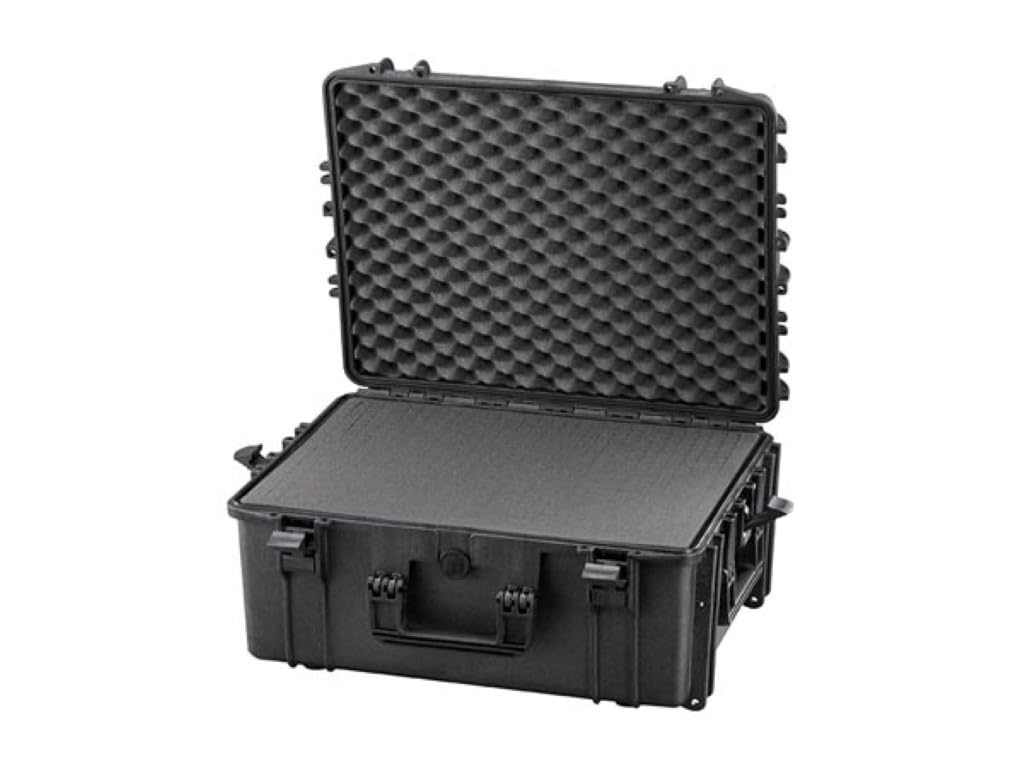 Velleman HC540SH245 Maleta Rígida con Espuma Alveolar, negro, 594 x 473 x 270 mm