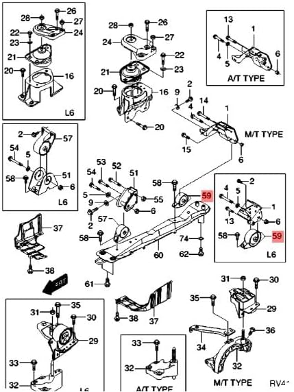 Engine Mounting Rear,Intended for Chevrolet EVANDA V200 2000-2006 Epica 2004-2006 Daewoo Magnus 99-06 2.0L