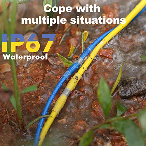 Haisstronica HX1004-EU 120Pcs Solder Seal Wire Connectors,Marine Grade Heat Shrink Wire Connectors-Heat Shrink Butt Connectors-Butt Splice Wire Connectors thumb #2