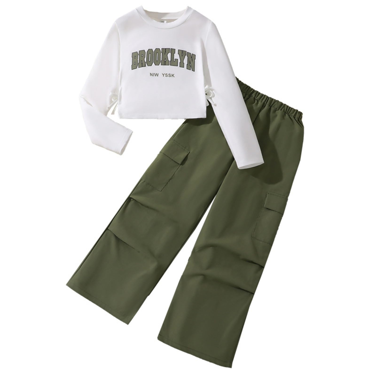 SoLu DAY8 Boys Tracksuit Set Letter Printed 3-13 Years Fall Winter Long Sleeve Hoodie Pullover Sweatshirt And Pants Clothing Sets Child Kids Teens 2