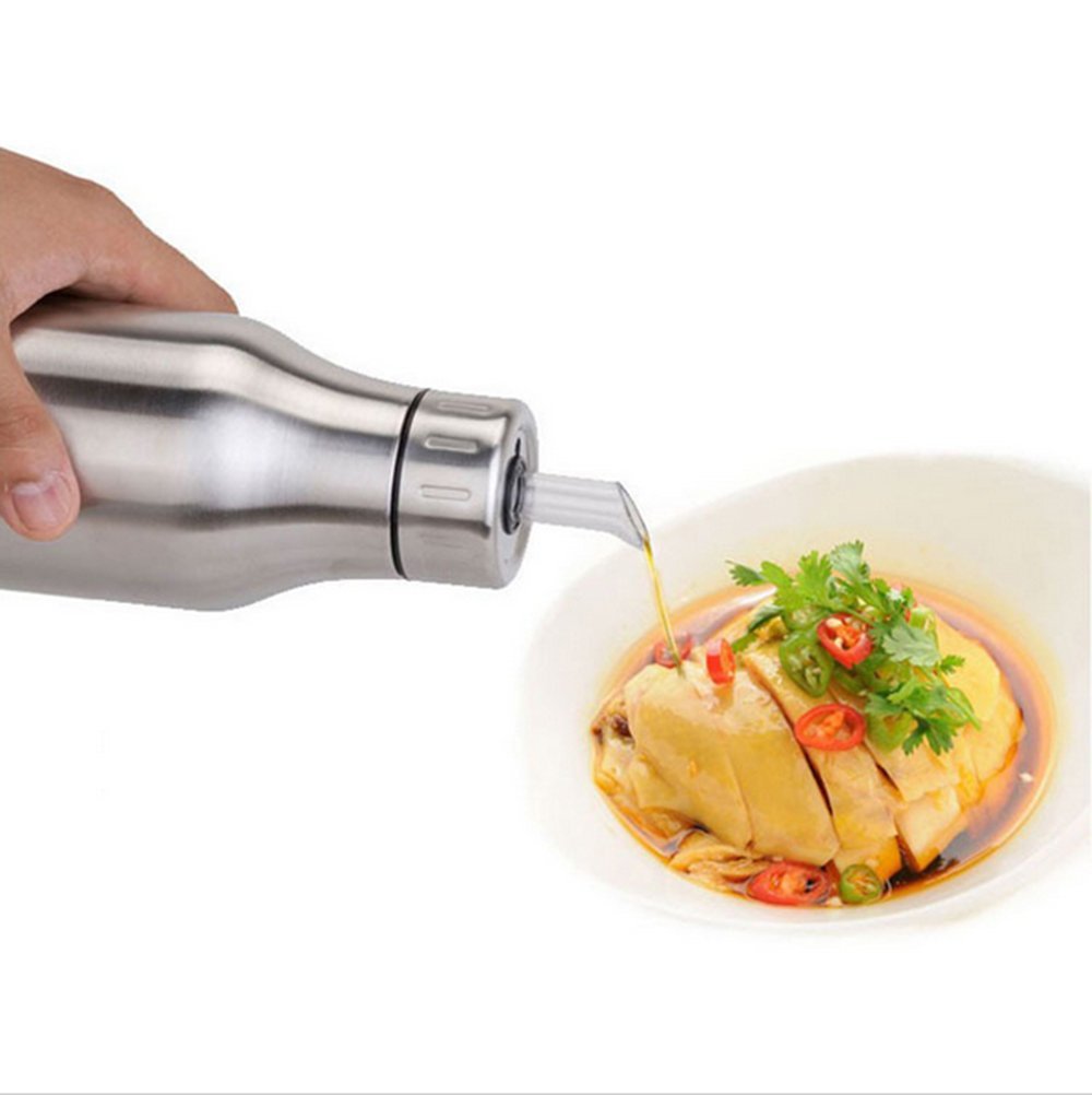 JoyGood Stainless steel oil bottle 500ml (silver)