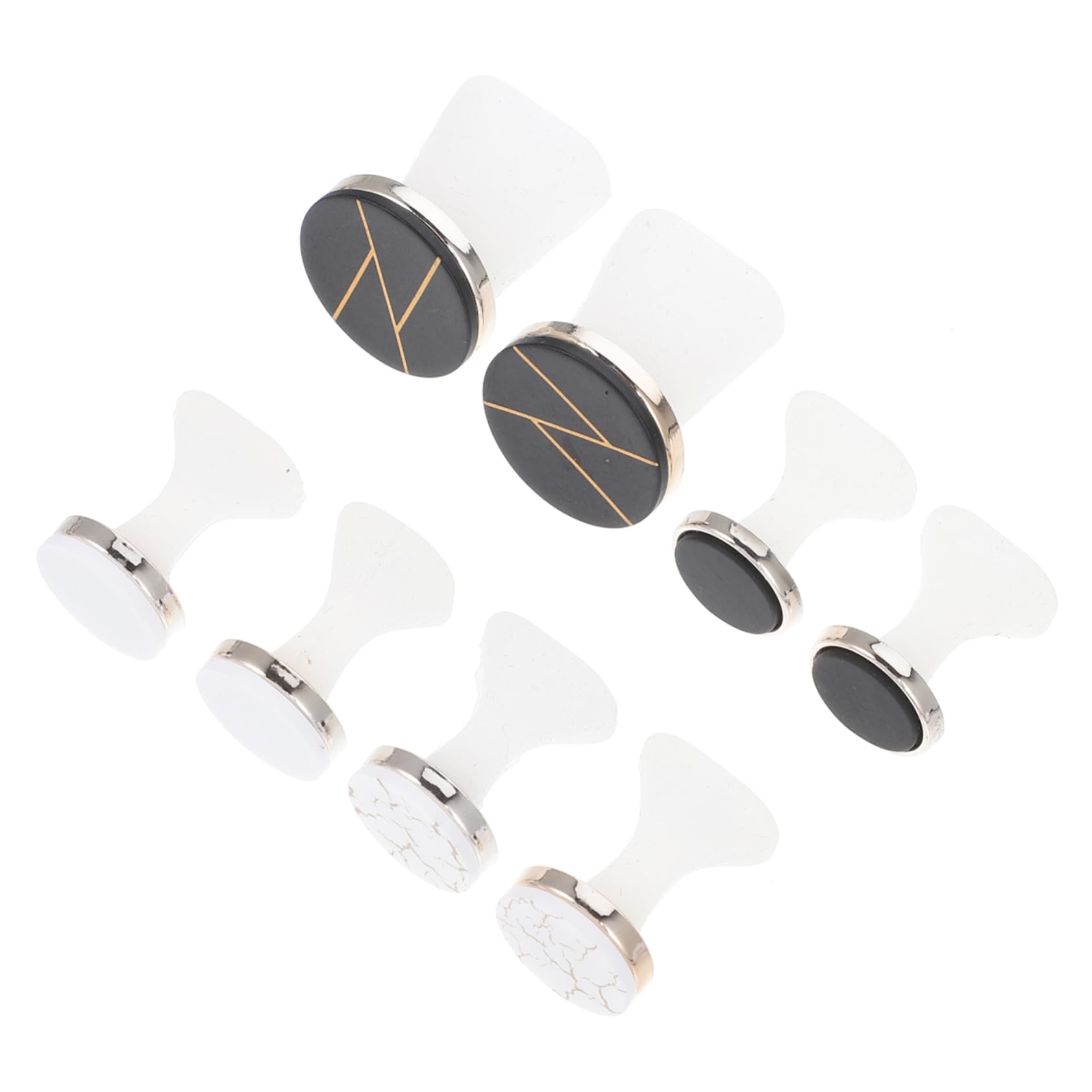 SHERCHPRY Toe Separators for Bunions Toe Wraps for 8pcs Nail Art Silicone Pedicure Tool Reusable