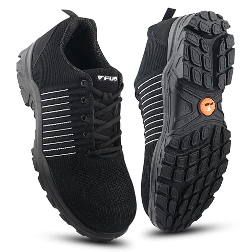Image of FUEL Aqua Safety Shoes for Men with Excellent Grip, PU Single Density Sole, Light Weight Construction Shoes, Slip Resistance Lace-Up Industrial Composite Toe Cap Footwear (200 J)