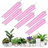 6 Pack LED Grow Light,T8 Integrated Growth Tube Lamp 4ft 270W(45w x 6 1400W Equivalent), Double Row,...