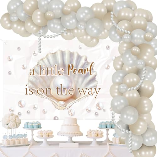 Kreatwow Pearl Themed Baby Shower Decorations A Little Pearl Is