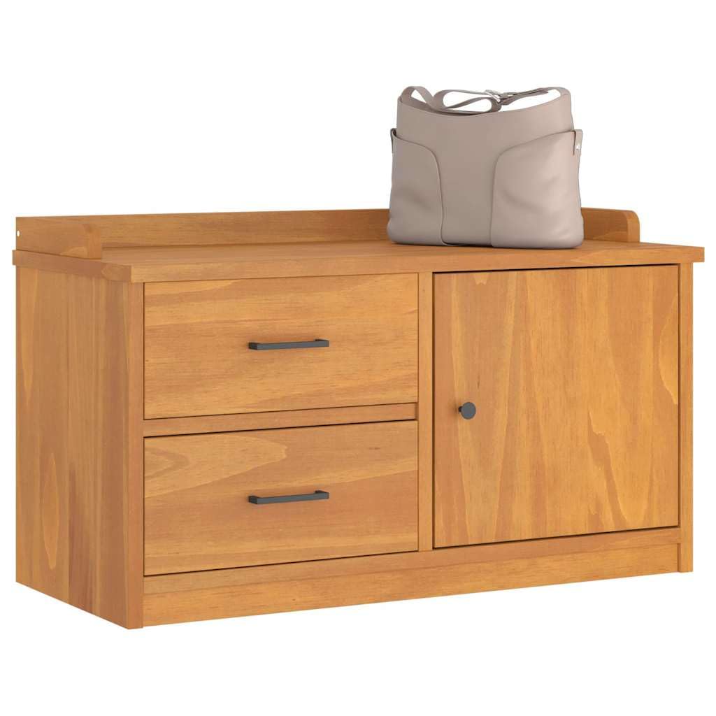 Banco de madera maciza de pino SANDNES, 87 x 40 x 50 cm