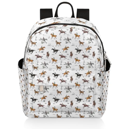 Sac à dos sport équestre motif cheval de 6.3L pour fille et femme voyageant léger