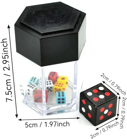 Sumrica Magic Exploding Dice Set (3 Pack,Colour) Changing Bursting magic Dice,Close up Magic Tricks,Stage Performance&Prank Trick for Halloween Christmas Party, Funny Gag Toy&Collectible for Magicians