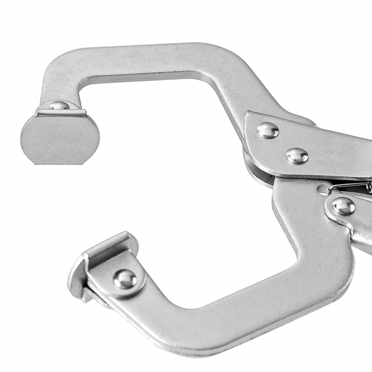 Lot de 2 serre-joints pivotants en acier de 27,9 cm avec embouts pivotants - Pince en C en acier durable de 275 mm pour travail du métal - Soudage