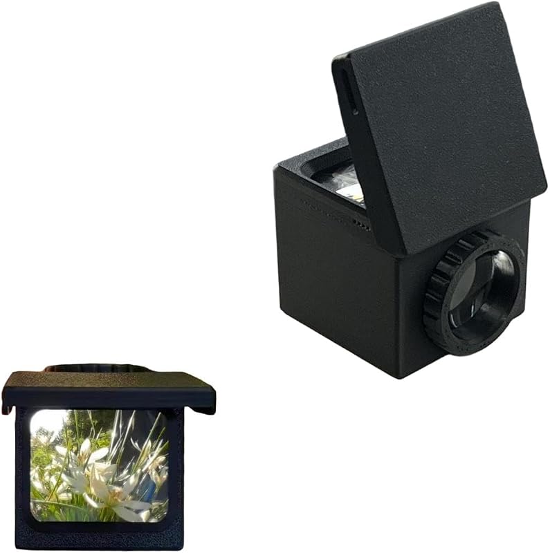 DIY Waist-Level Viewfinder Kit with Fresnel Lens, Portable Optical View Finder for Creative Photography, Complete Set with Biconvex Lens & Mirror, 2.4 x 2.4