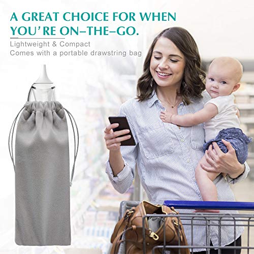 Baby Nasal Aspirator, Electric Nose Sucker for Baby Snot Sucker, Nose Suction for Infants, Booger Sucker Nose Cleaner for Toddler Kids with 2 Tips and 3 Suctions