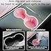 TOPABYTE 3PCS Center Console Accessories for Tesla Model Y 2021-2024 and Model 3 2021-2023 Cup Holder Insert, Screen Edge Protector Frame, Silicone Wireless Charger Mat, Pink