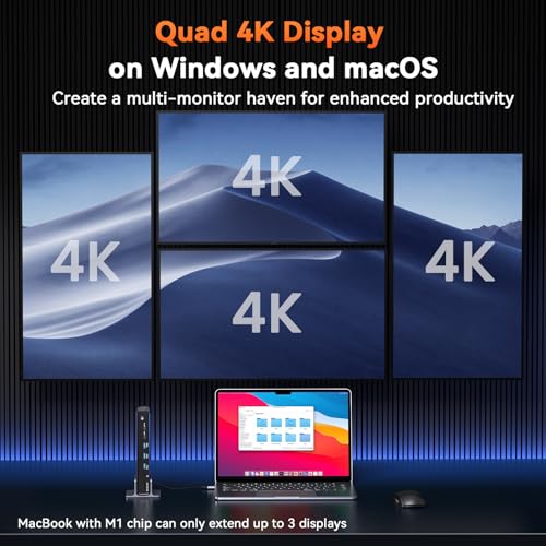 Thunderbolt 4 Docking Station Dual Monitor