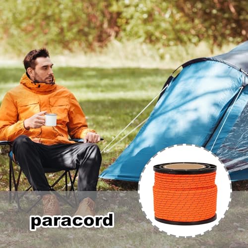 Cuerda reflectiva 4mm para vientos de carpas lonas toldos y camping 50m 3