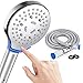 Produktbild Bingobang Duschkopf Handbrause mit Schlauch 1.5M Hochdruck Wassersparend Antikalk-Funktion Duschbrause,6 Strahlarten,Für Badewanne und Dusche
