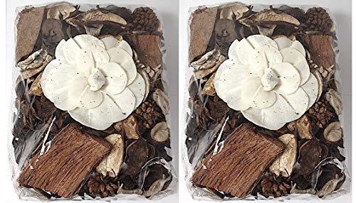 Youngland London Potpourri con fiori e fragranza, aroma vaniglia, set di 2 sacchetti