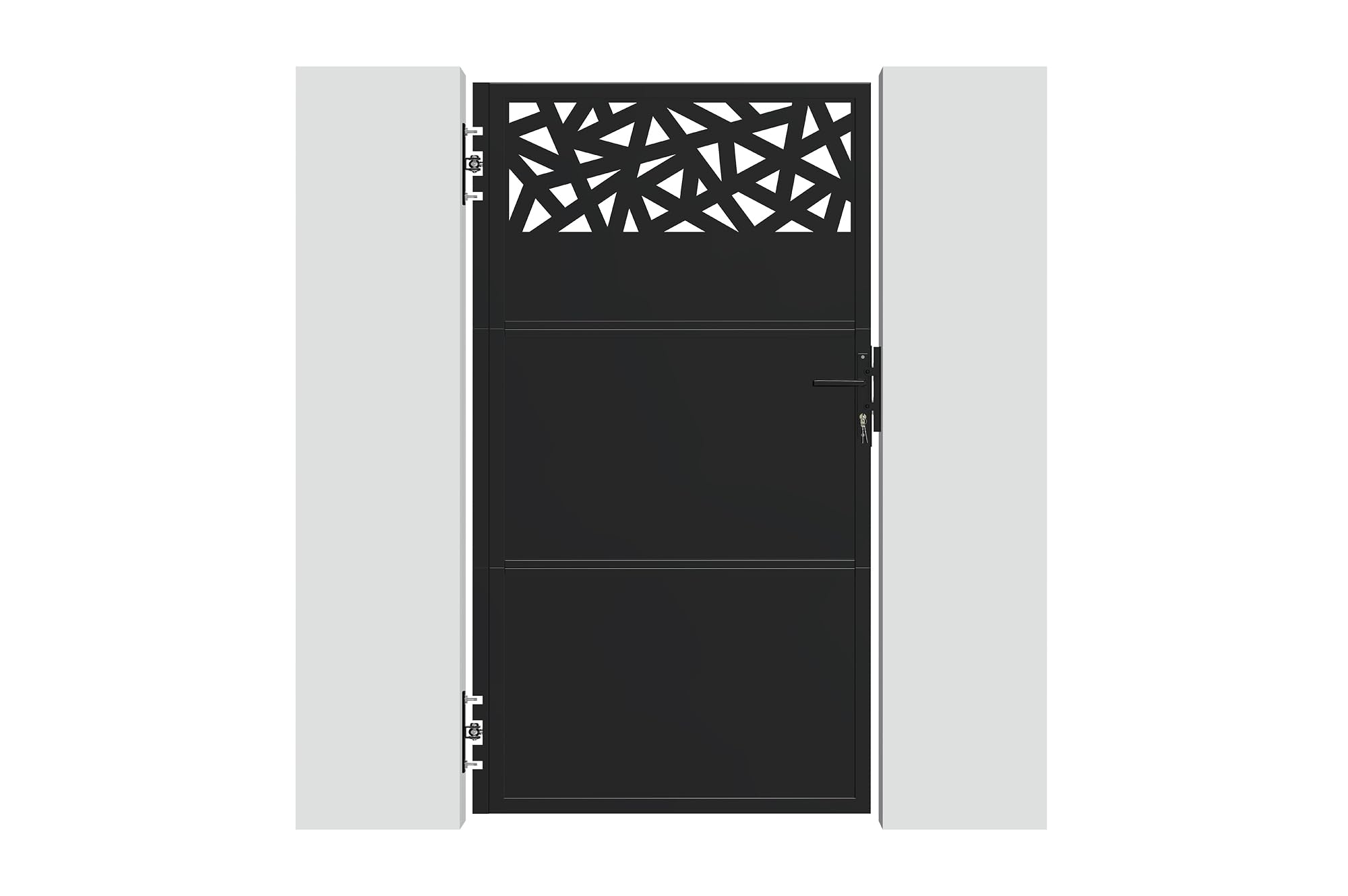 Casanoov Portillon acier 1m NALI RUIVO H.180cm noir mat