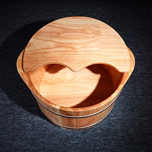 Masajeador de pies Katzowen madera sólida con tapa miniatura 3