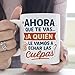 Imagen de MUGFFINS taza despedida compañero trabajo con frase Ahora que te vas