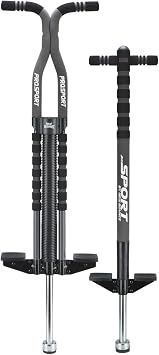 New Bounce Pogo Stick - 2 Pack Combo Set of Soft, Easy Grip Sport Pogo Stick and Pro Sport Pogo