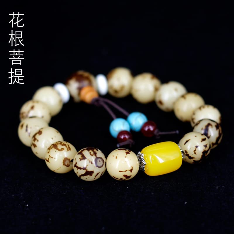 Amazon.com: 花根菩提手串佛珠念珠饰品菩提根菩提子1.2 * 1.4MM左右(花
