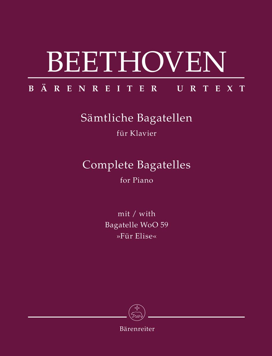 Complete Bagatelles for Piano, Ludwig van Beethoven, Piano, Printed Music