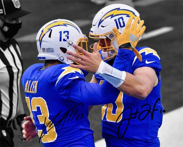 Ikonic FotohausJustin Herbert Keenan Allen Signed Photo Autograph Print Wall Art Home Decor