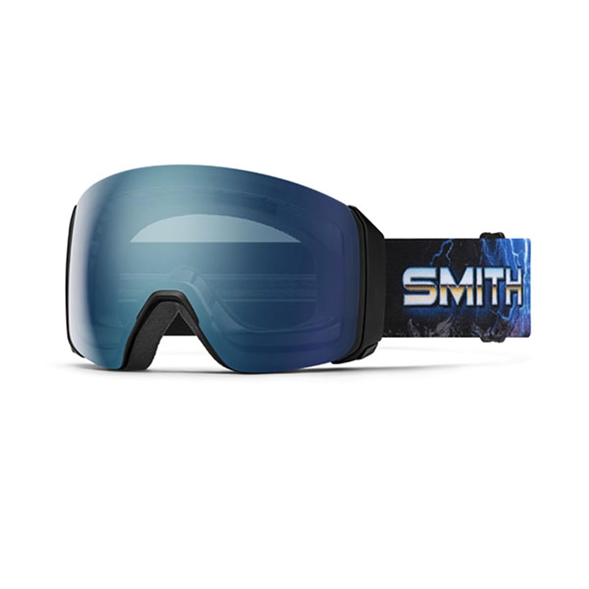 Smith 4D Mag XL Low Bridge - Maschera da neve con lenti a specchio oro rosa