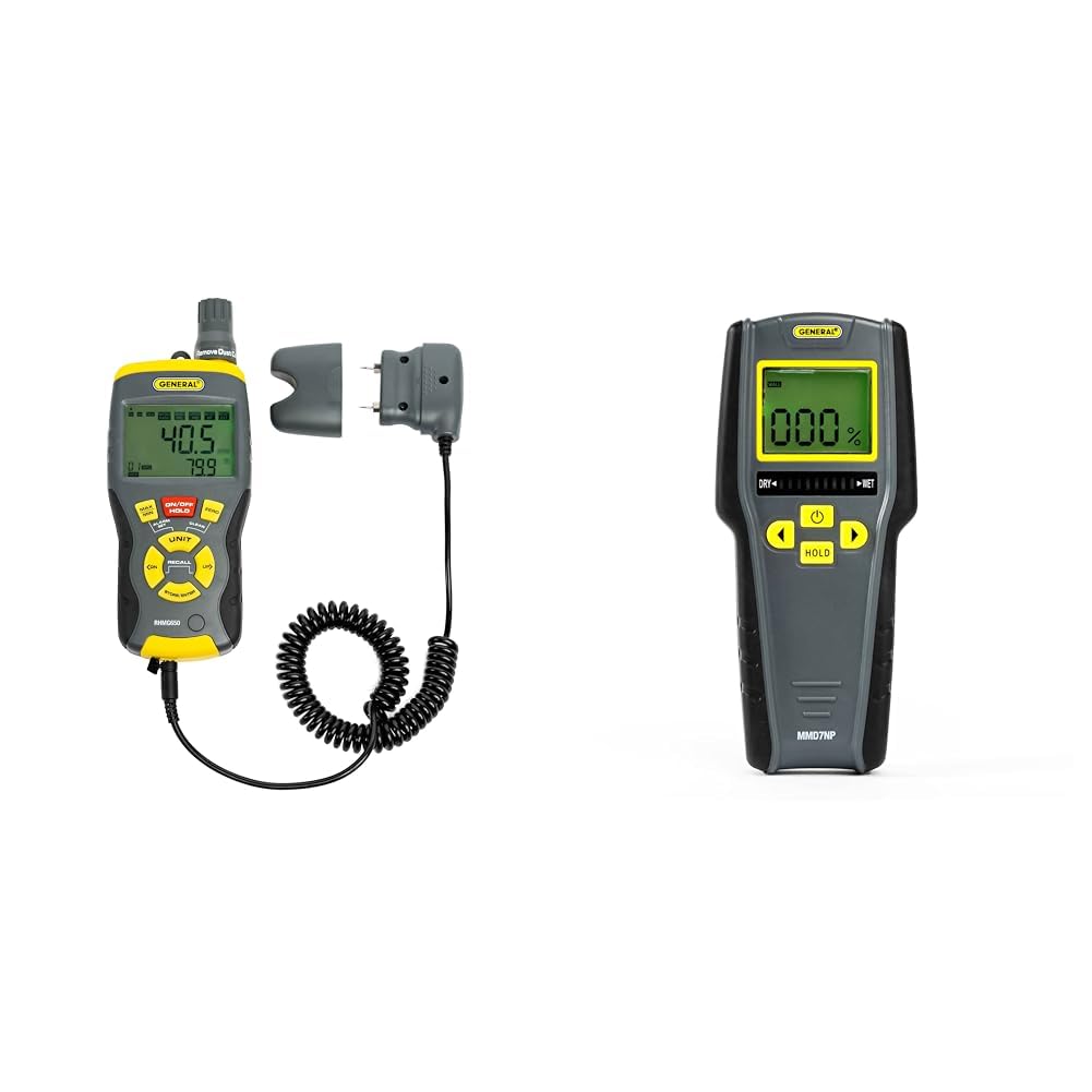 General Tools RHMG650 9in1 ThermoHygrometer with Pin/Pinless