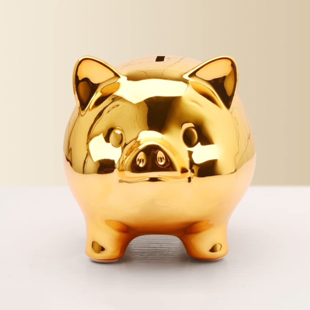 Decorazione Salvadanaio Porcellino salvadanaio for Adulti, Scatola dei Soldi in Ceramica, Banca di Moneta for Ragazze e Ragazzi, Regalo di Natale Vacanze Regalo Salvadanai