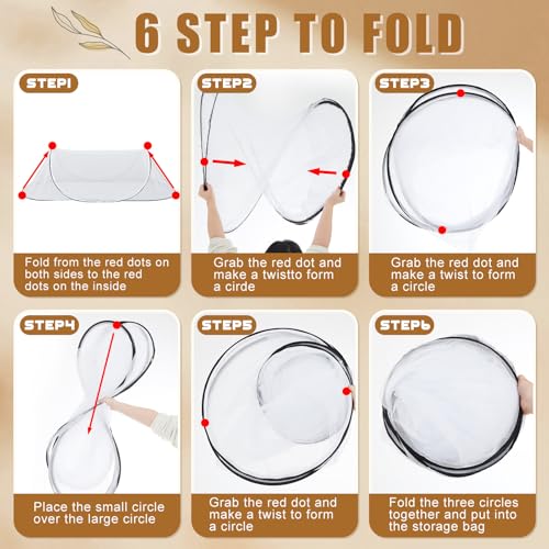 Image of 2 Pcs Large Pop Up Mosquito Net for Bed 78 * 31 * 22 Inch Portable Foldable Mosquito Netting for Camping Outdoor Indoor Travel Patio Bug Net Mesh Tent Canopy for Adults Bedroom, White