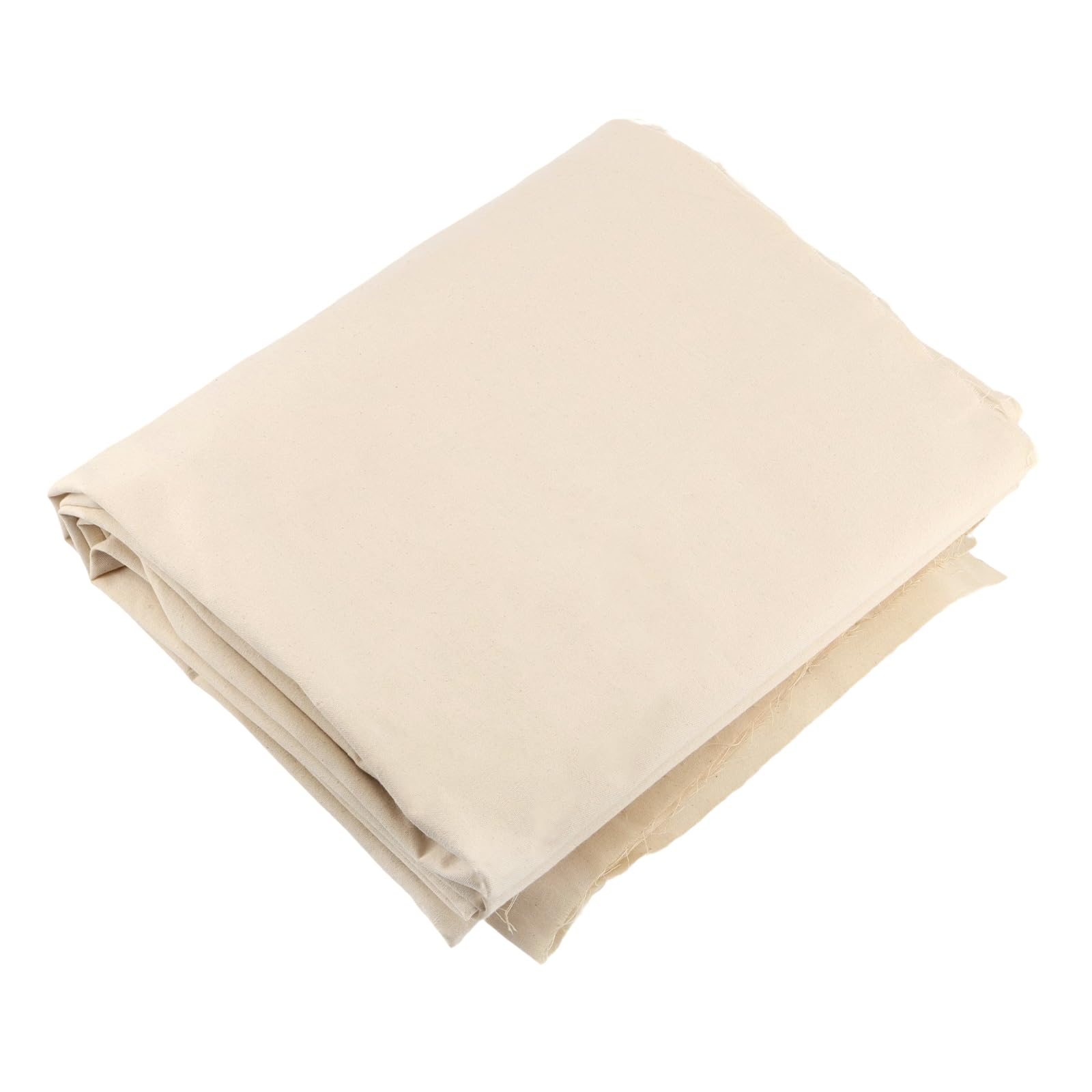 JIAYUET Natural Calico Fabric Roll,160cm Wide x 5m Long,Unbleached Cotton Canvas for Crafts,Sewing,Quilting
