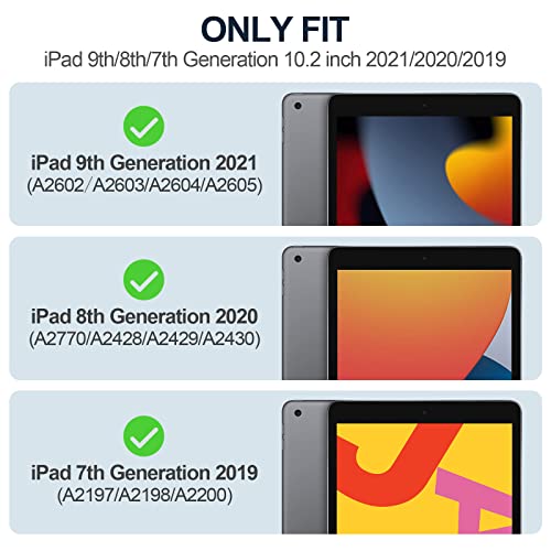 Case For Ipad 9Th/8Th/7Th Generation Ipad 10.2 Case 2021&2020&2019, Transparent Clear Shockproof Tpu Protective Case (Clear) #TOP1