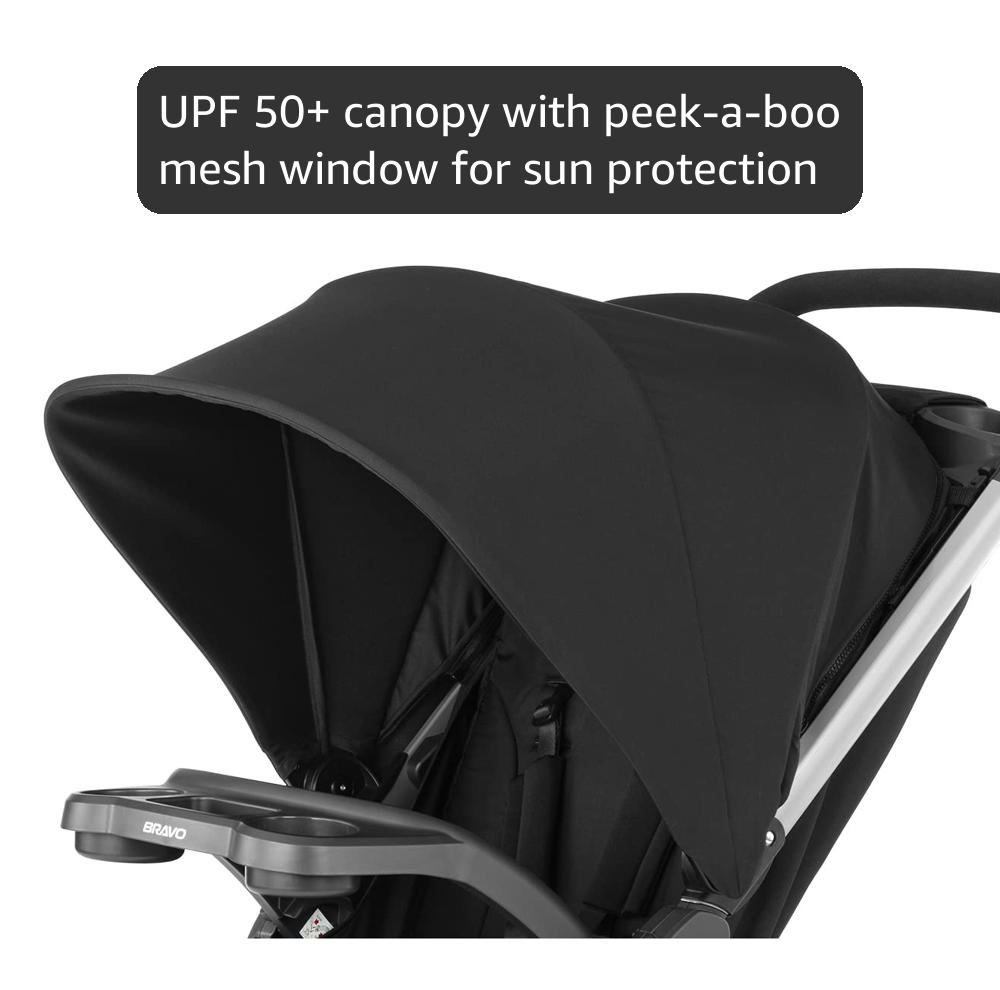 Chicco Bravo Quick-Fold Stroller - Black | Black