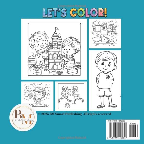 The Boys’ stuff: Coloring book (Color Me Happy: Fun Adventures in Coloring) image 3