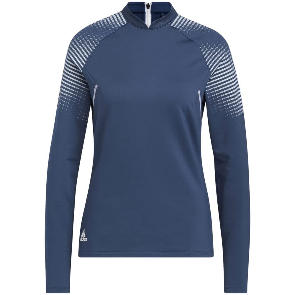 adidasWomen's Cold.RDY Long Sleeve Mock Tee - Crew Navy MD