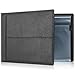 7 Ring Business Check Binder - Designed for 200 Sheets of 3 to a Page Business Checks with Ledgers, Black PU Leather Executive Stitching Design - Durable 7 D Ring Construction