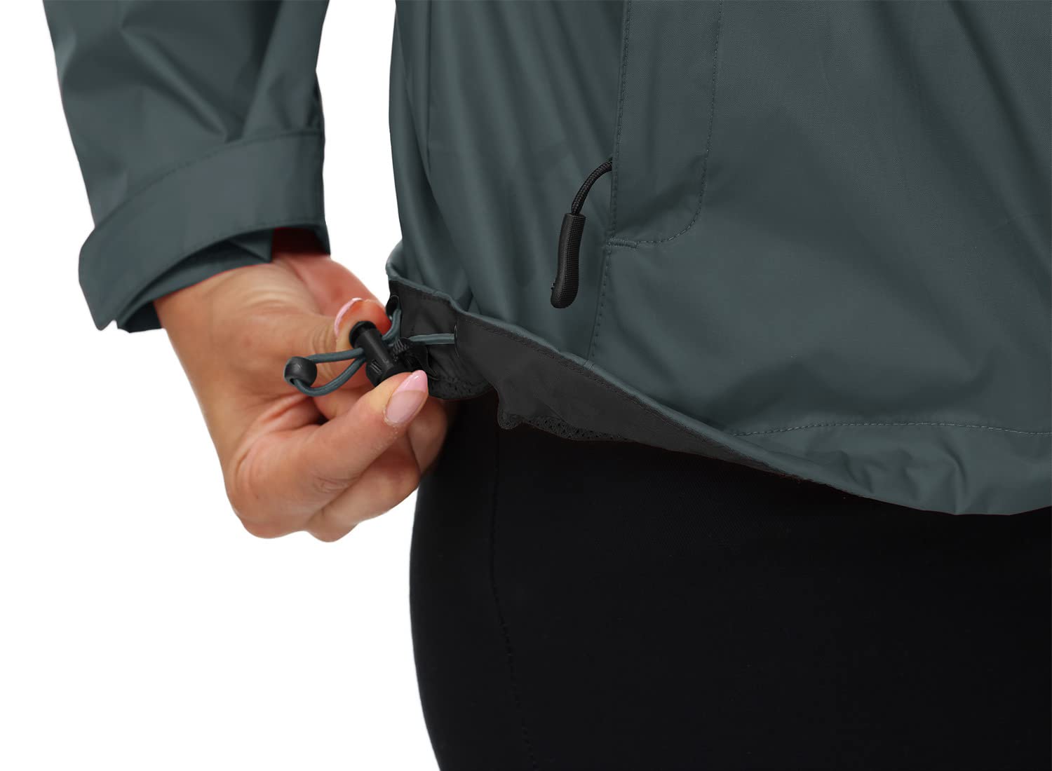 YSENTO Chubasquero para mujer, impermeable, transpirable, chaqueta ligera de entretiempo con capucha
