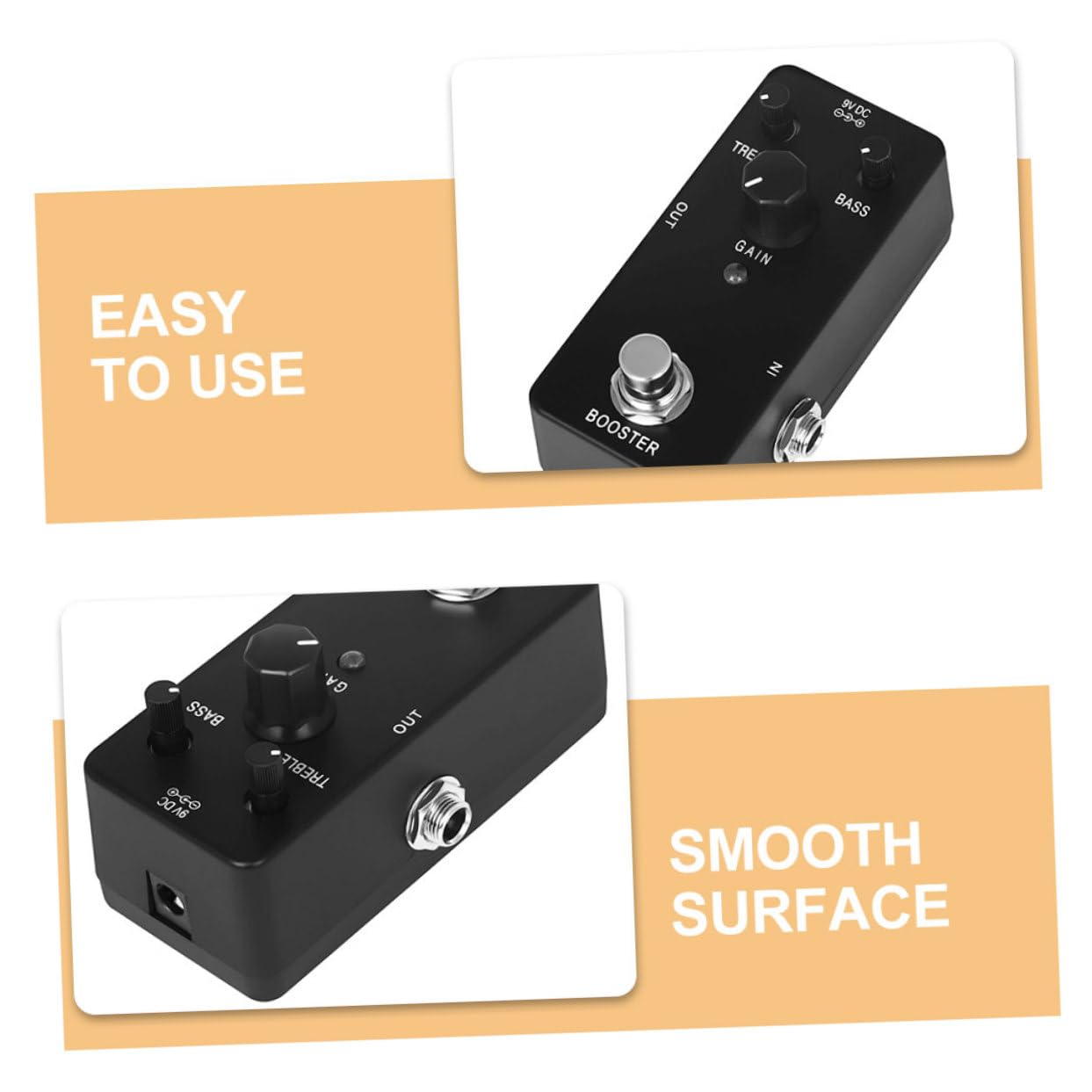 ibasenice 2stücke Gitarre Effektgerät Analog Delay Pedal Mit Bypass Vielseitige Klangkontrolle Gitarre Und Bass Hochwertiges Design Für Musiker Und Performances